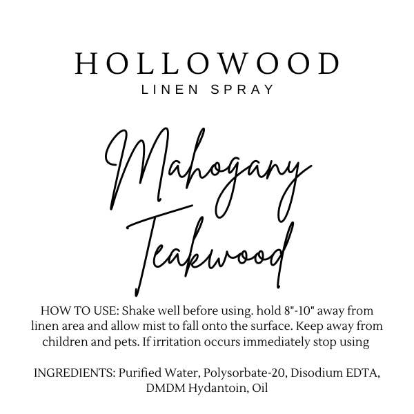 Hollowood Home and Candle - TEAKWOOD & MAHOGANY | MEN’S COLLECTION: 8 OZ - Image 4