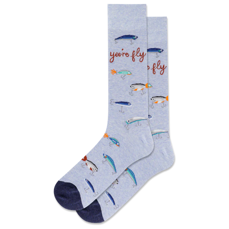 HOTSOX MEN'S YOU'RE FLY CREW SOCK