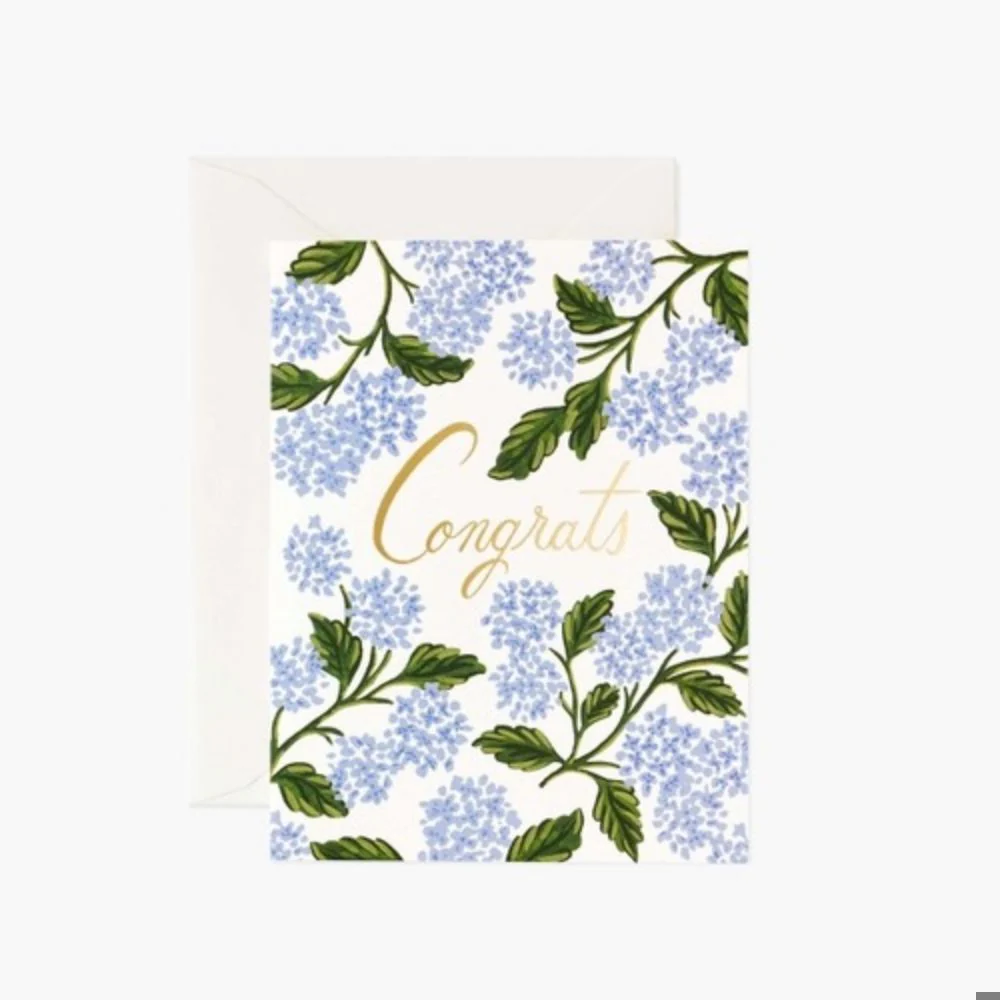 Hydrangea Congrats Card