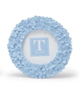 Hydrangea Round Photo Frame in 3 Colors - Image 4