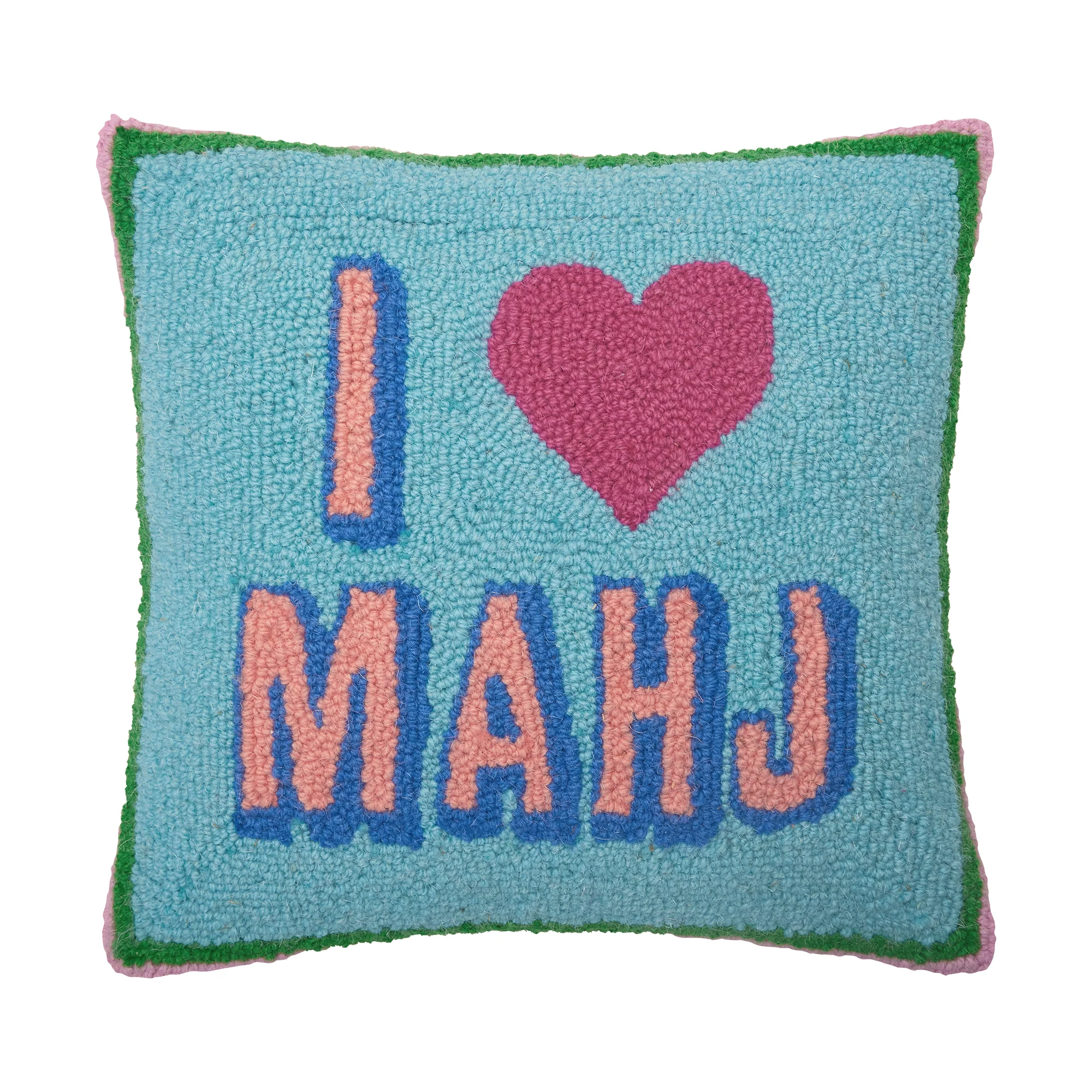 I Love Mahj Hook Pillow Poly Filled