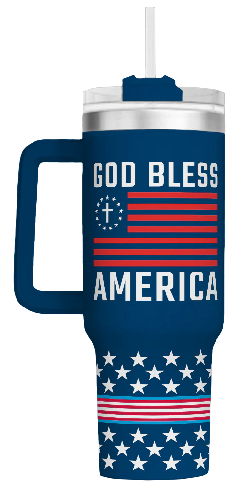 I Love My Freedom - God Bless America - 40oz Tumbler - 2621