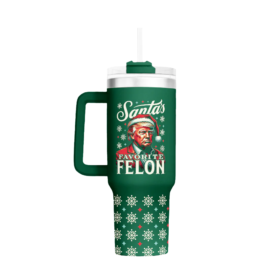 I Love My Freedom - Santas Favorite Felon - 40oz Tumbler - 2940