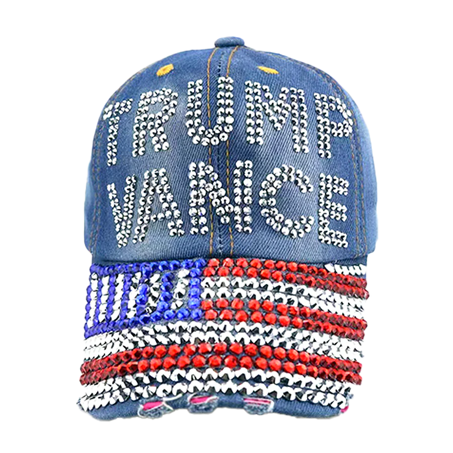 I Love My Freedom - Trump Vance Bedazzled Hat - 2879