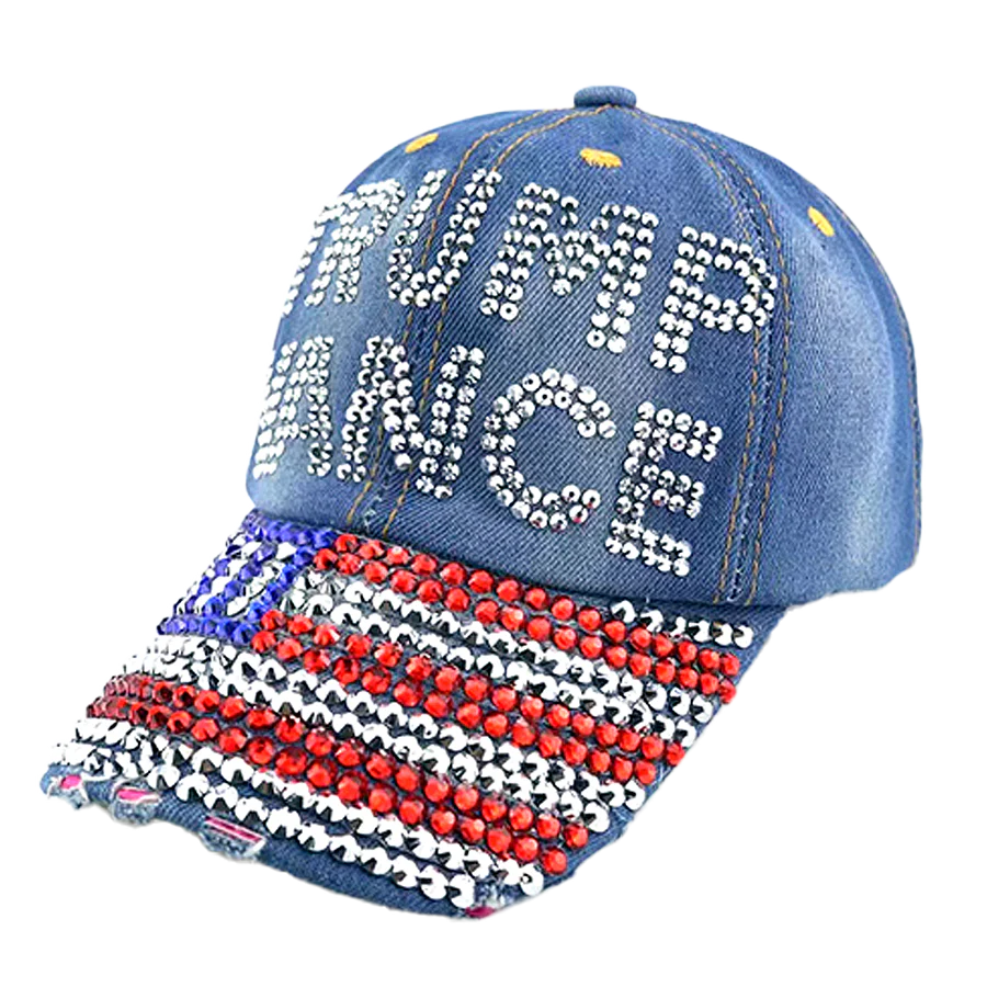 I Love My Freedom - Trump Vance Bedazzled Hat - 2879 - Image 2