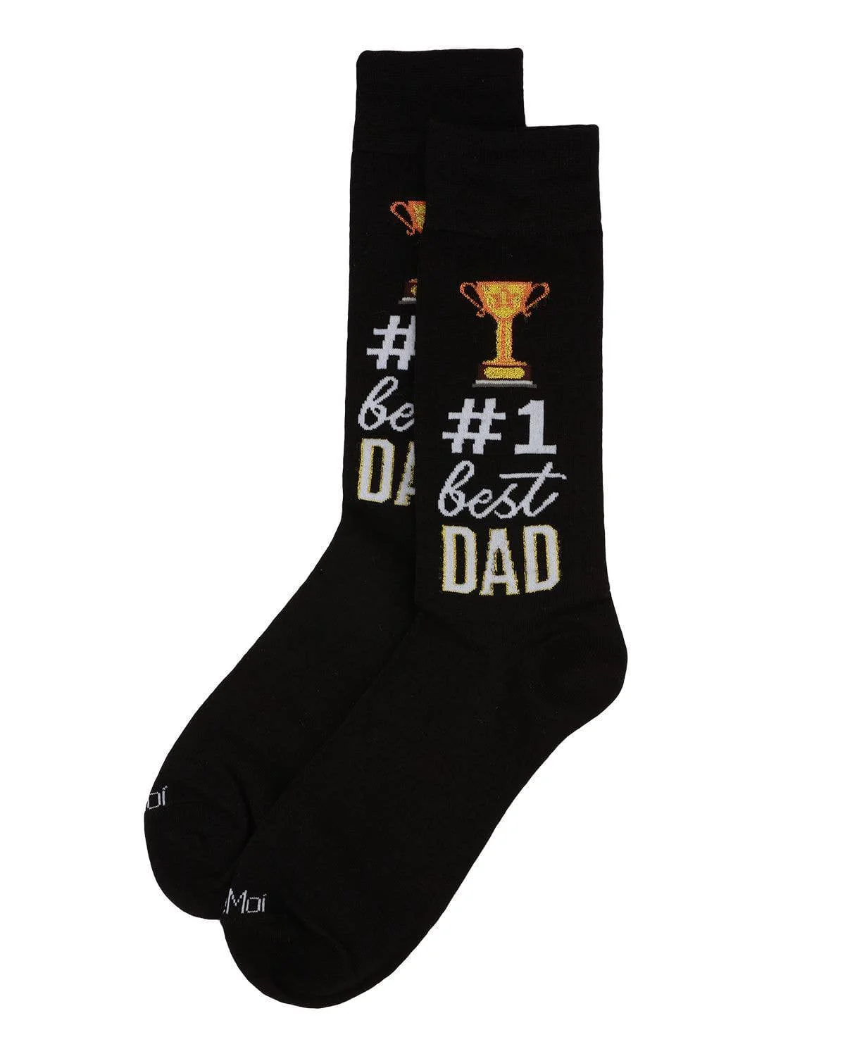 Infinity Classics International Inc. - MeMoi #1 Dad Mens Bamboo Crew Sock: Black / 10 13 - Image 3