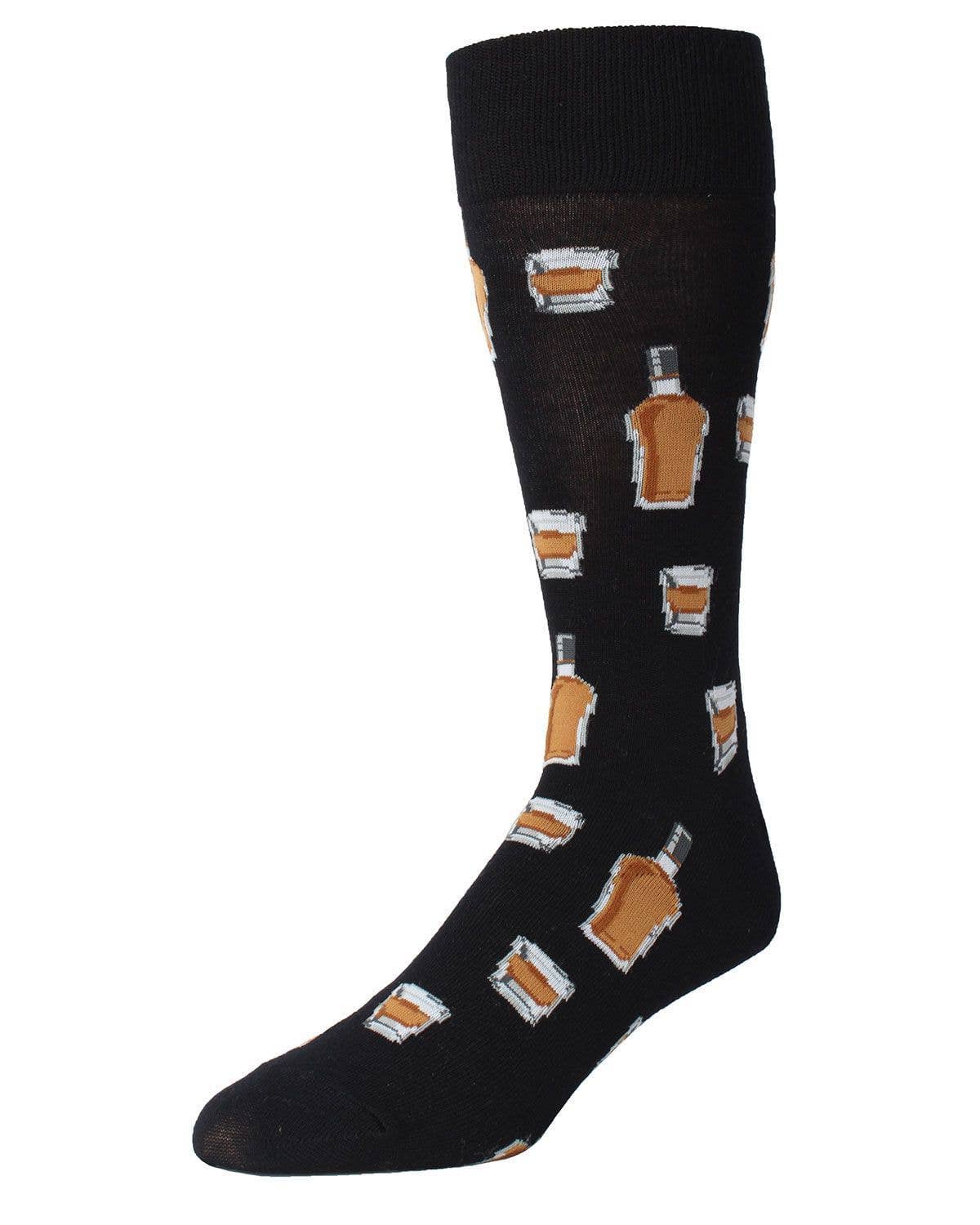 Infinity Classics International Inc. - MeMoi Whiskey Bar Conversational Men's Socks