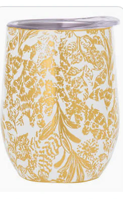 Insulated Stemless Tumbler- Gold Calypso Coast