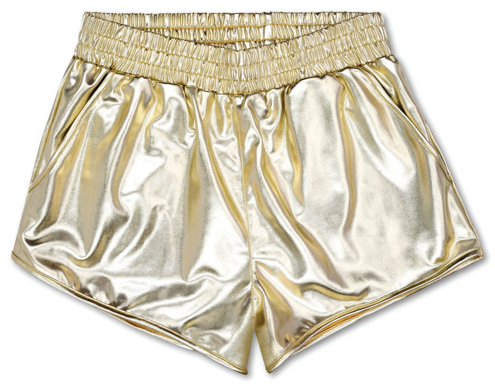 Iscream - Gold Metallic Shorts-L