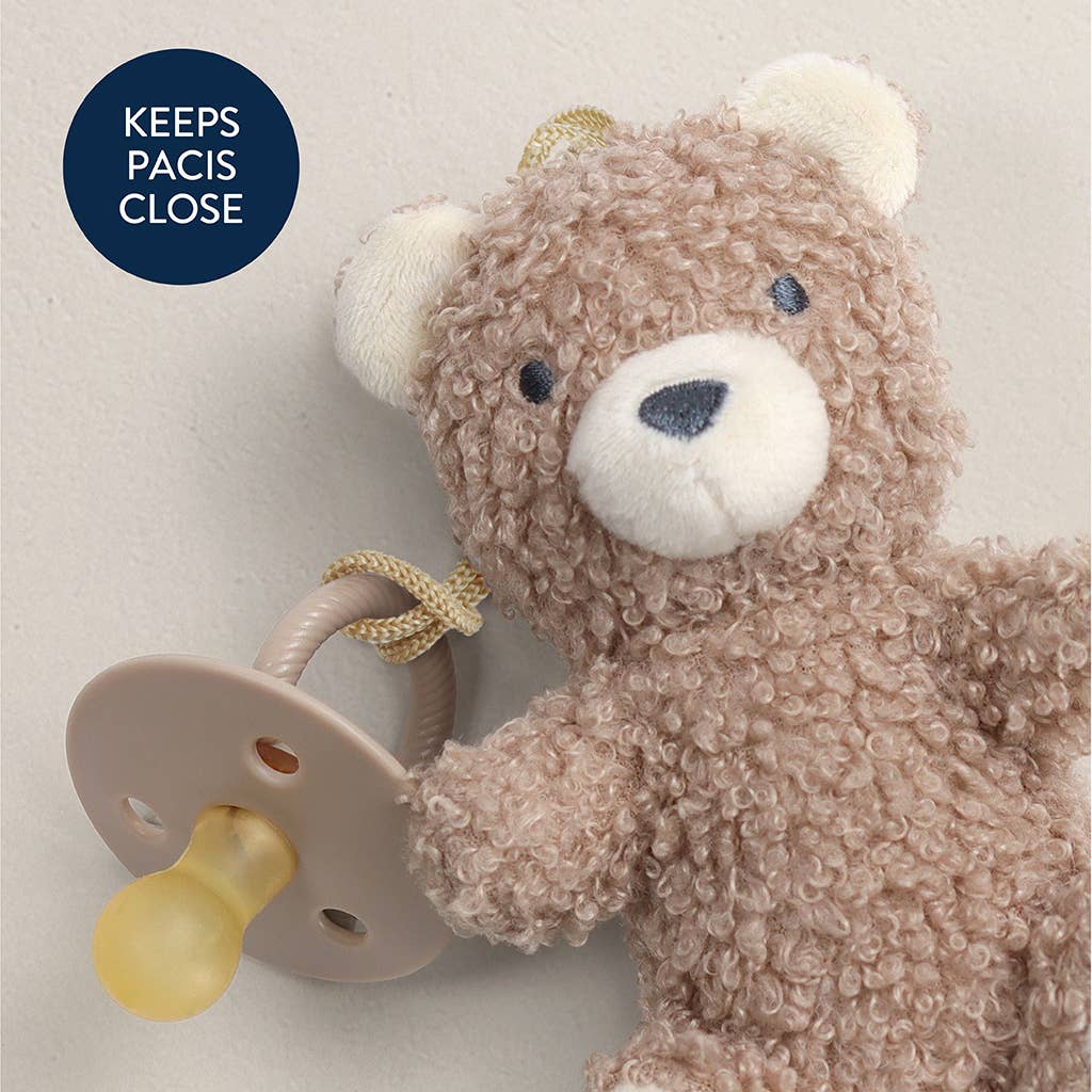 Itzy Ritzy - *NEW OPTIONS* Bitzy Pal Natural Rubber Pacifier & Plush: Bear - Image 15