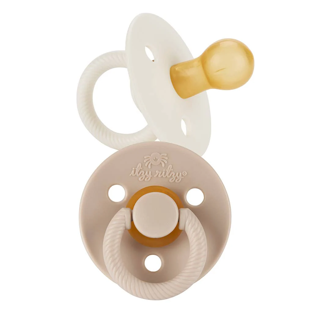 Itzy Ritzy - *NEW STYLES* Itzy Soother™ Natural Rubber Paci Sets: Pink Bow 0-6 M - Image 10