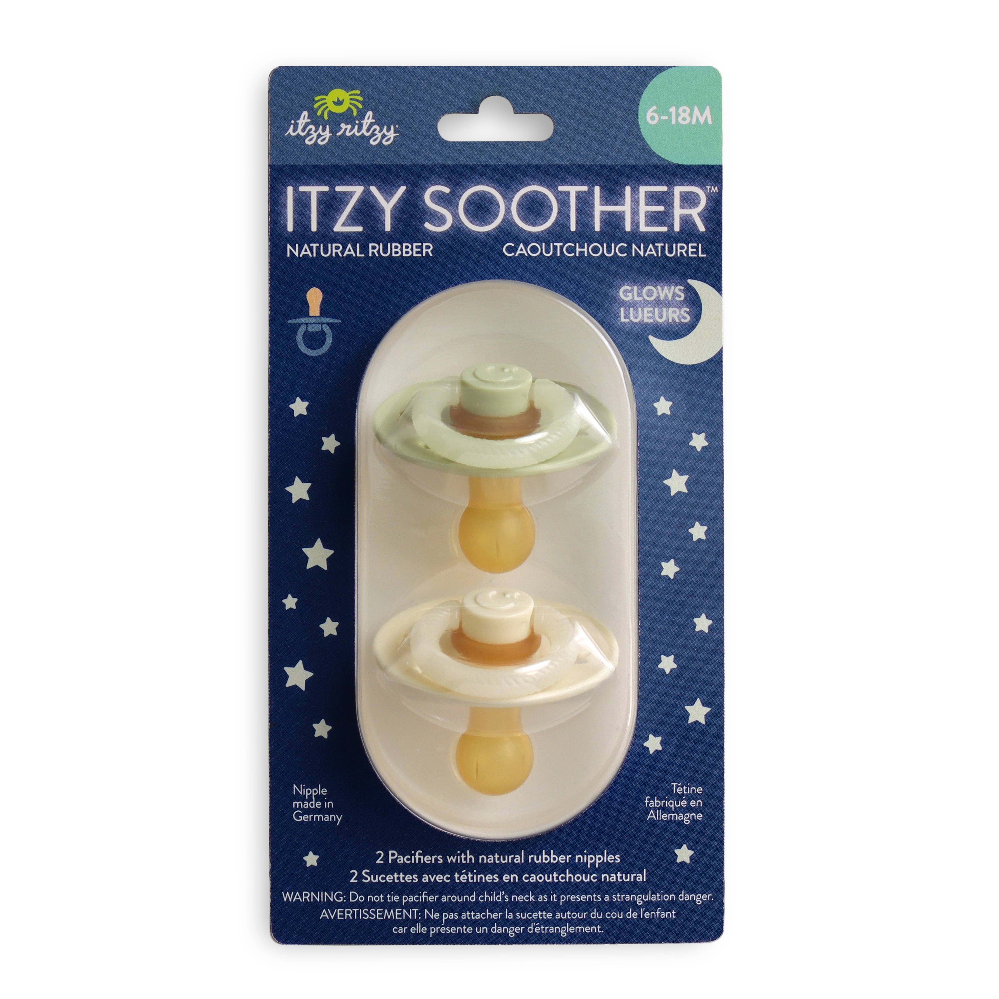 Itzy Ritzy - *NEW STYLES* Itzy Soother™ Natural Rubber Paci Sets: Pink Bow 0-6 M - Image 2