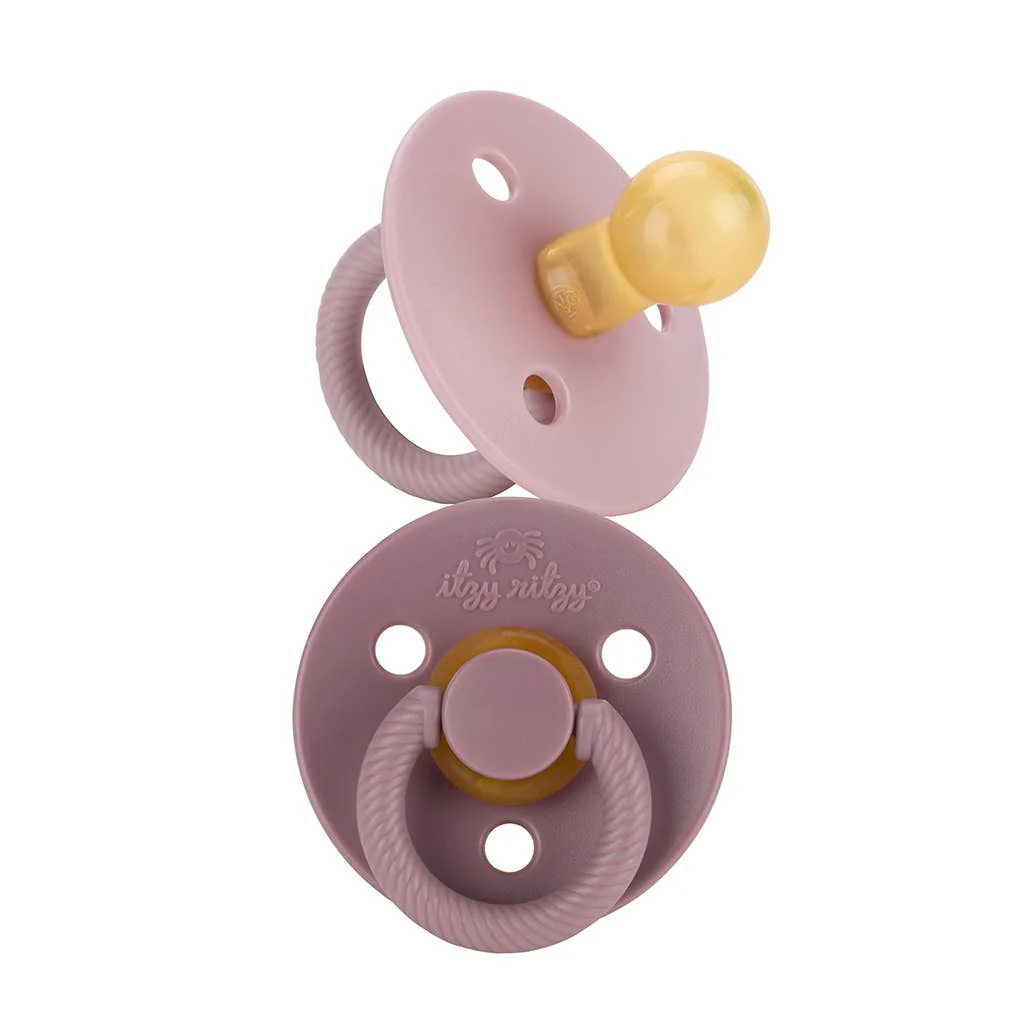 Itzy Ritzy - *NEW STYLES* Itzy Soother™ Natural Rubber Paci Sets: Pink Bow 0-6 M - Image 8