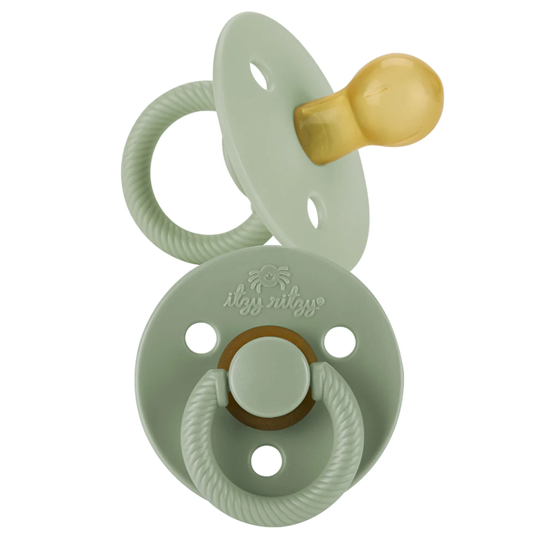Itzy Ritzy - *NEW STYLES* Itzy Soother™ Natural Rubber Paci Sets: Pink Bow 6-18 M - Image 9