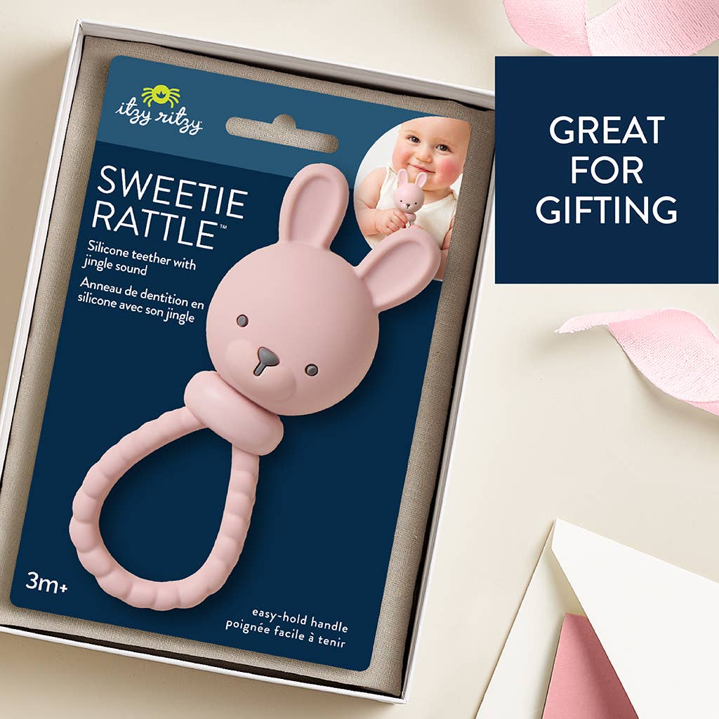 Itzy Ritzy - Pink Bunny Sweetie Rattle™ - Image 2