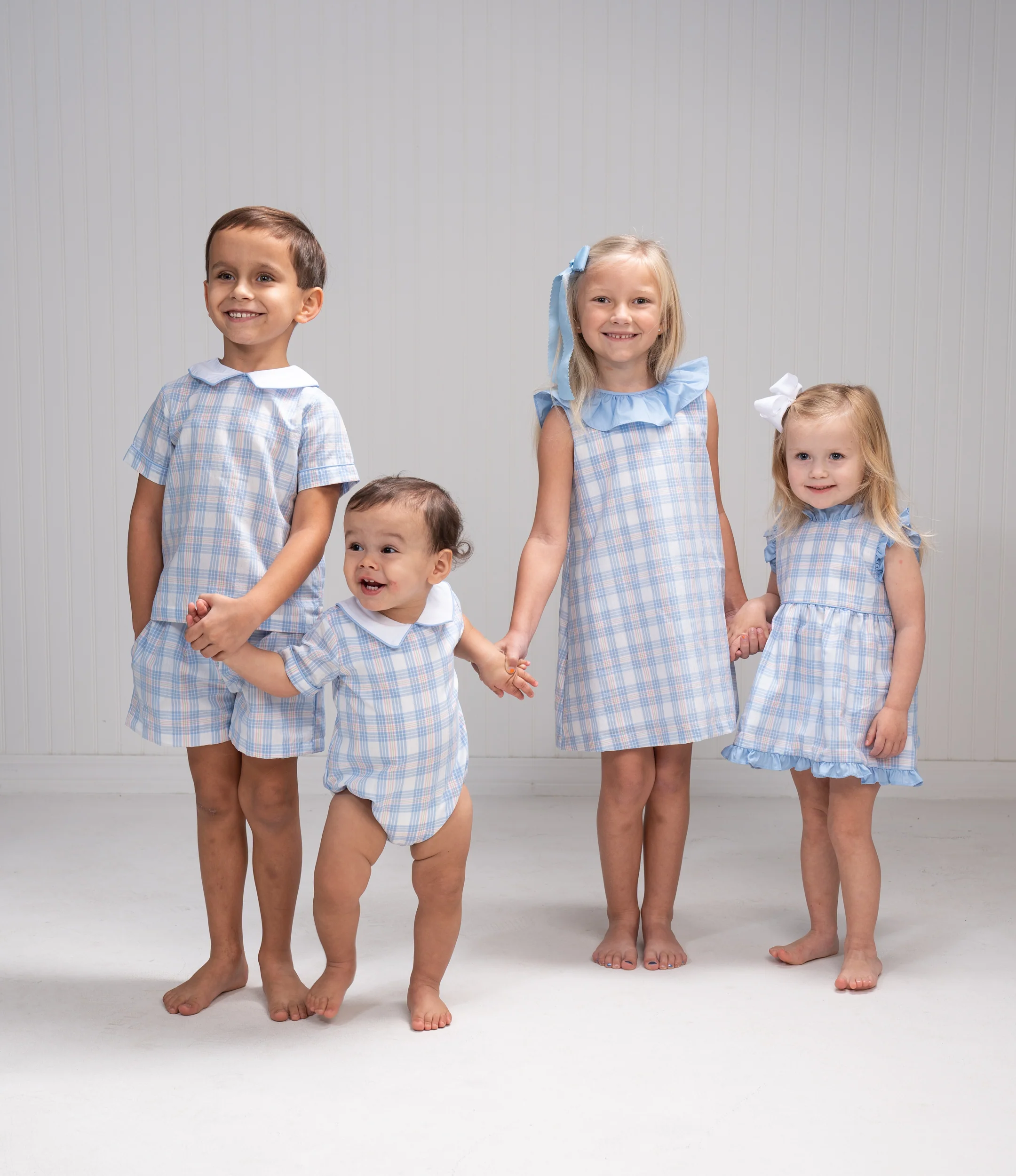 James Pink & Blue Plaid Bubble - Image 4