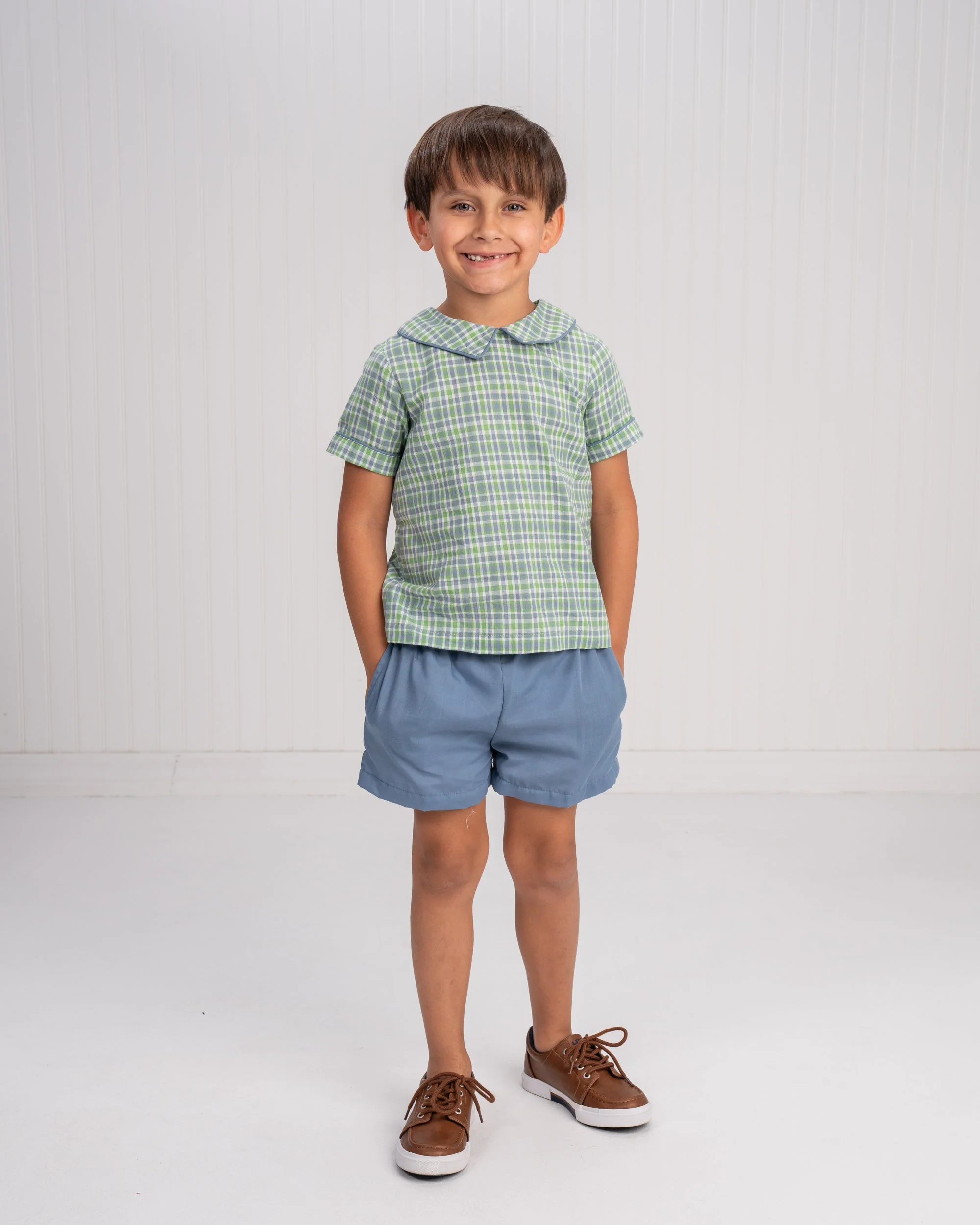 John Bluegrass Plaid Short Set - Image 2