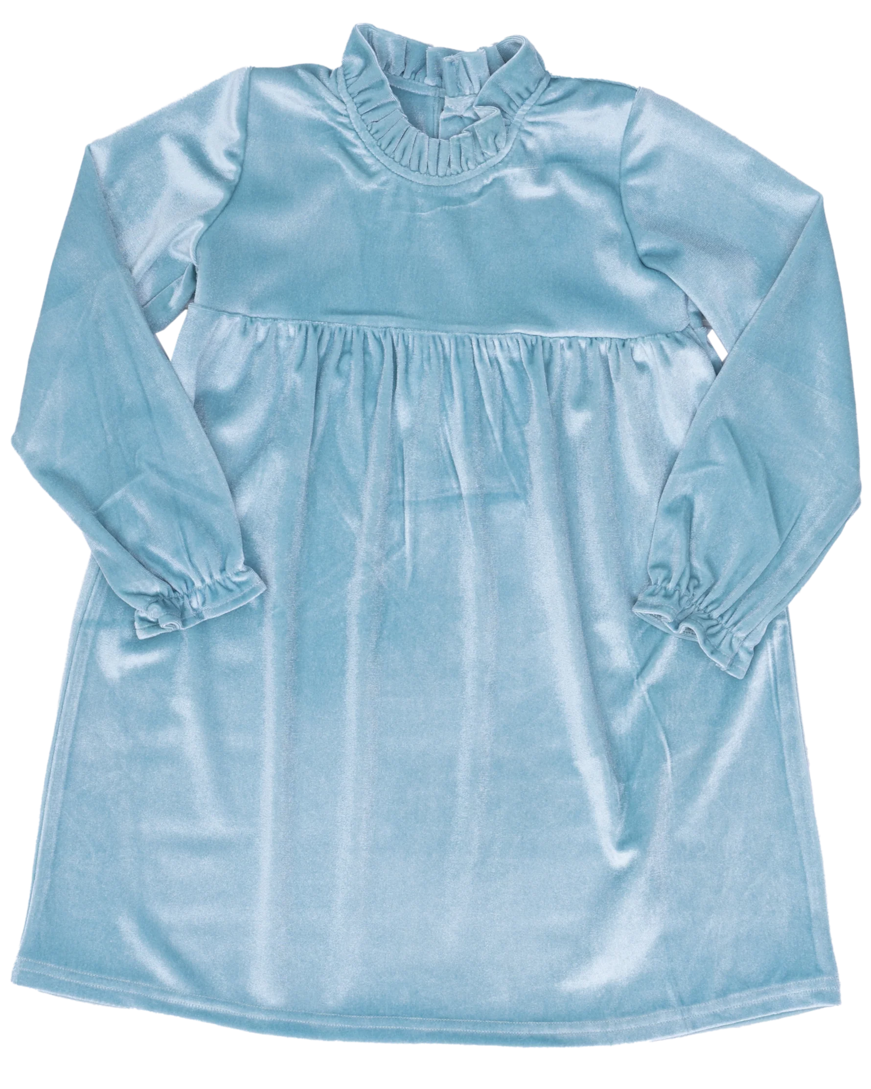 Kaitlin Ice Blue Velvet Dress
