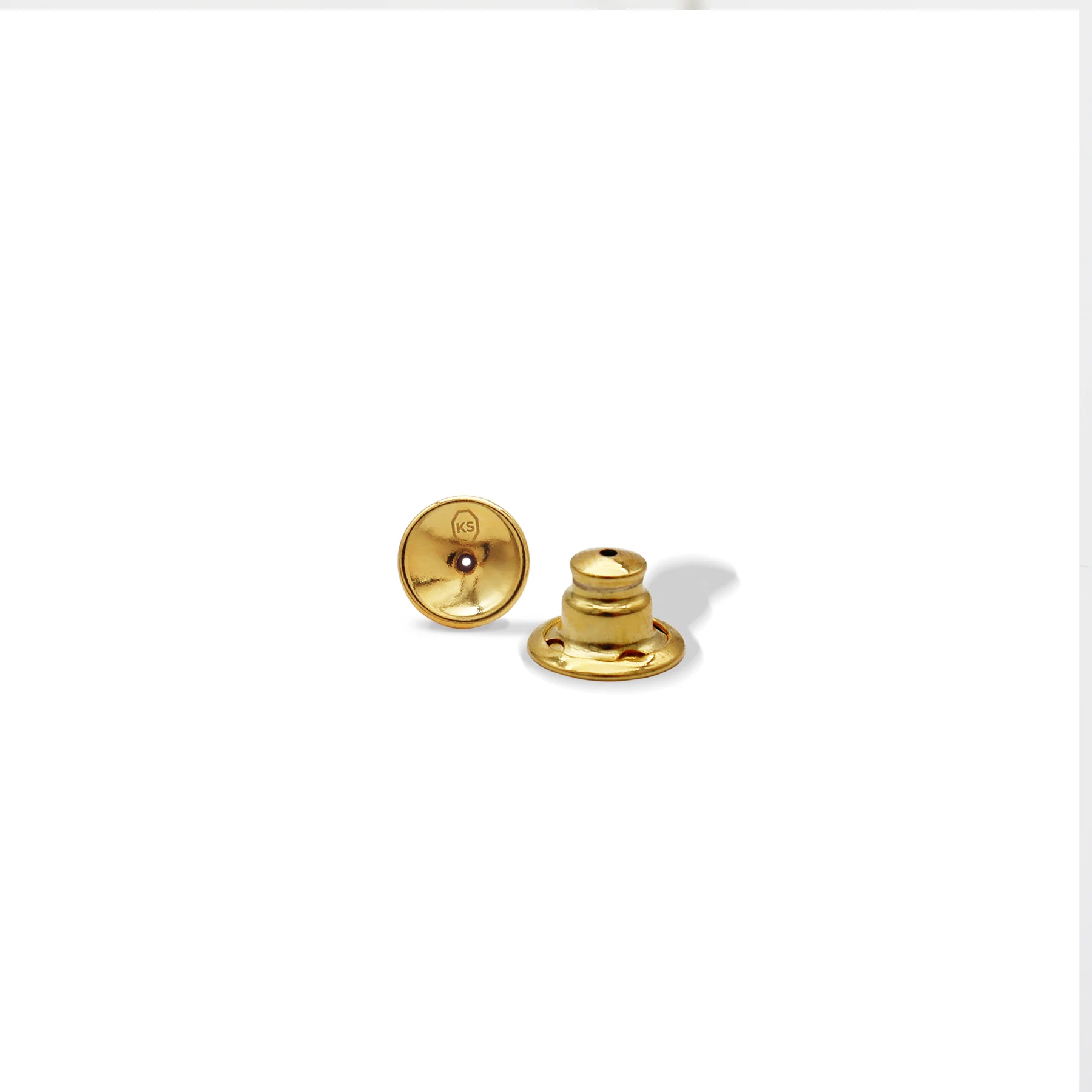 KARINE SULTAN - Parchment Texture Hoops - 24K Gold Plated - Image 3