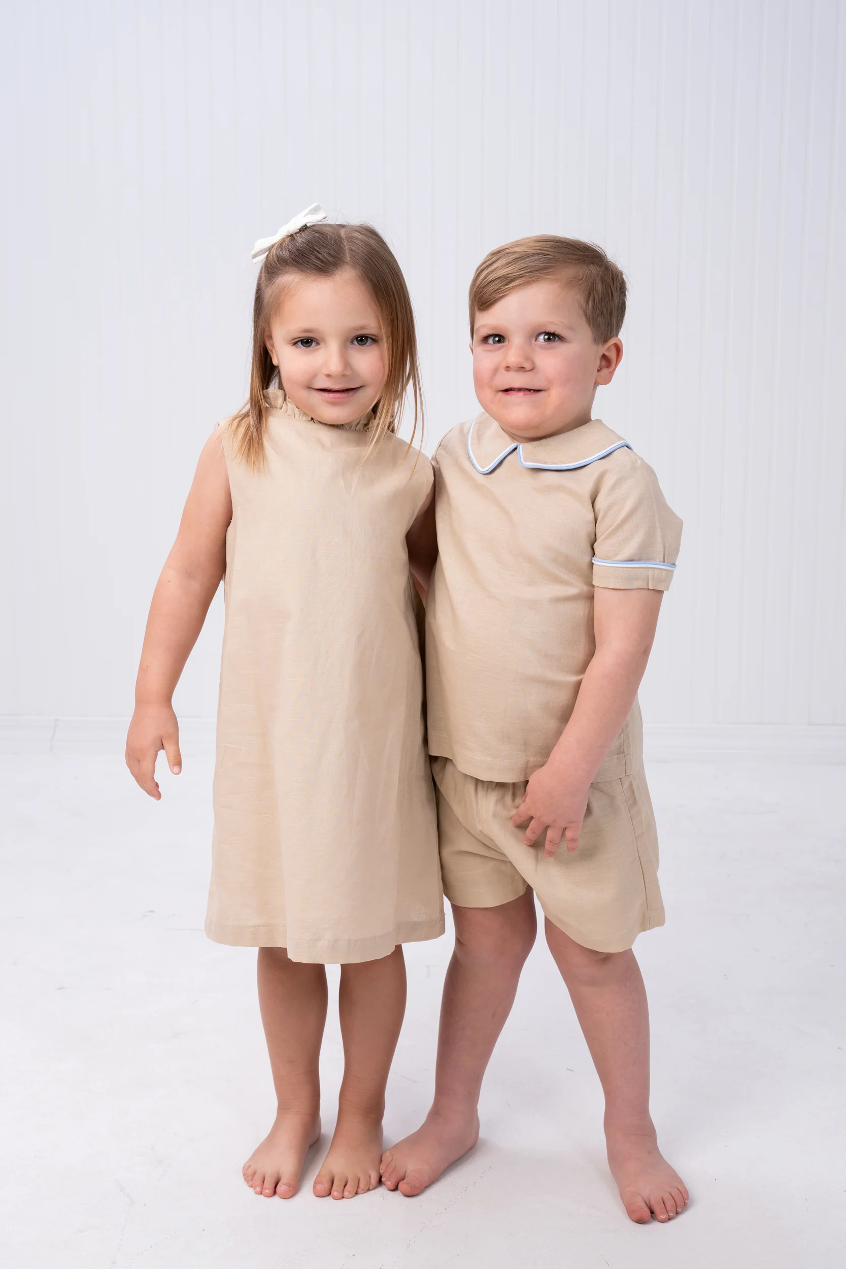 Karla Ecru Linen Dress - Image 5