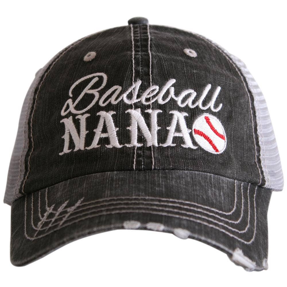 Katydid - Baseball Nana Embroidered Trucker Hats by Katydid