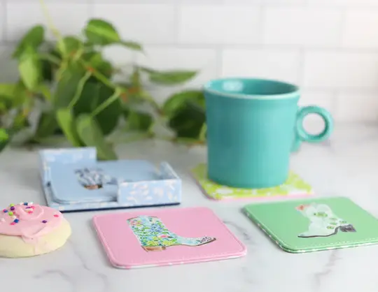 KEVA Style and Created By - Rodeo Coasters Set/of 4 - Image 3