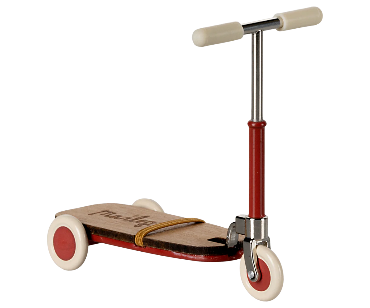 Maileg Kick board, Mouse - Red