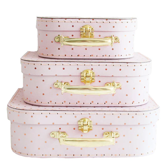 Kids Carry Case Set - Pink Gold