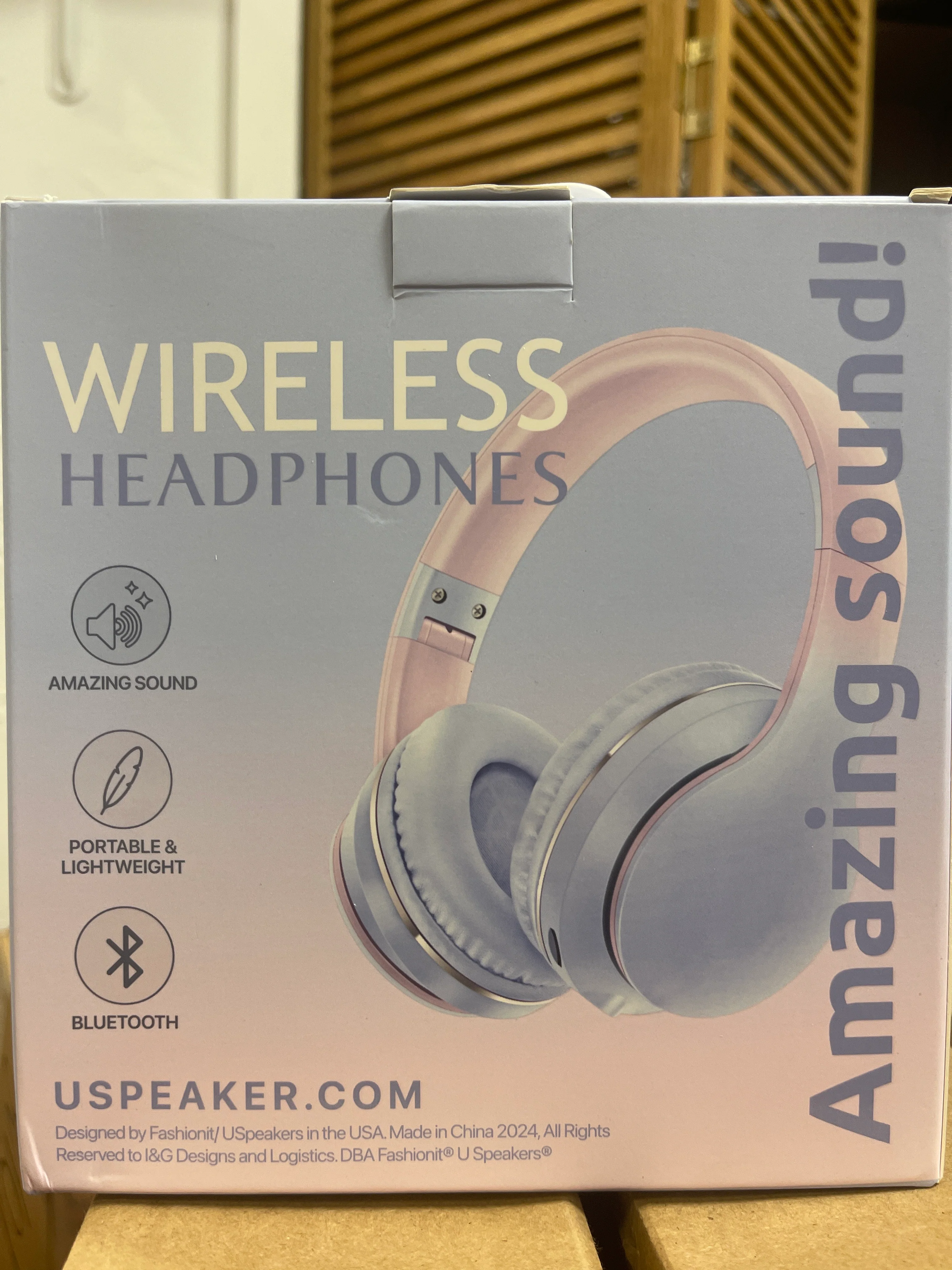 KIDS OVER EAR WIRELESS HEADPHONES - U FUN LINE