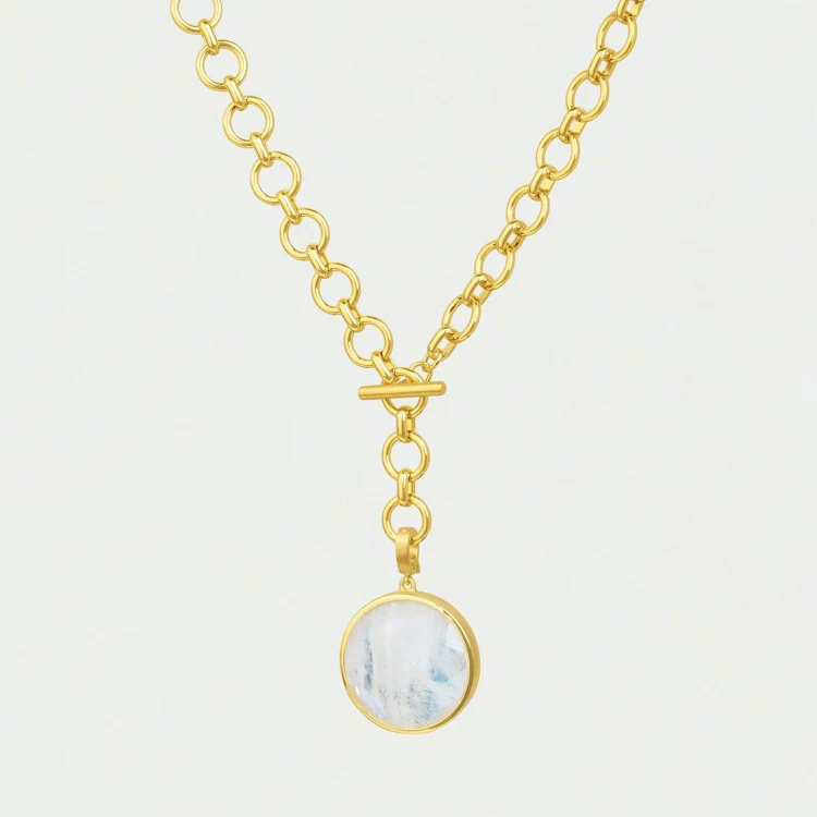 Knockout Collar - Gold/Moonstone
