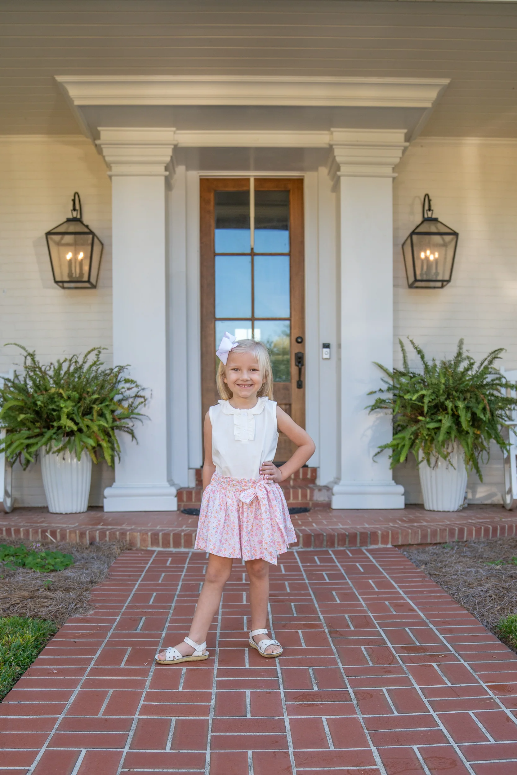Lacey Pink Floral Skirt - Image 5
