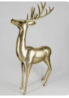 LARGE GOLD REINDEER- LOOKING UP
