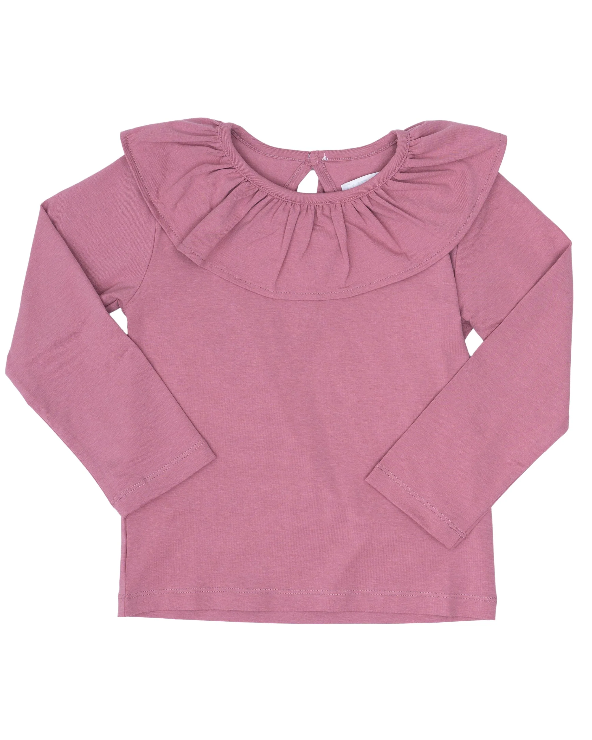 Larrison Blush Ruffle Collar Top