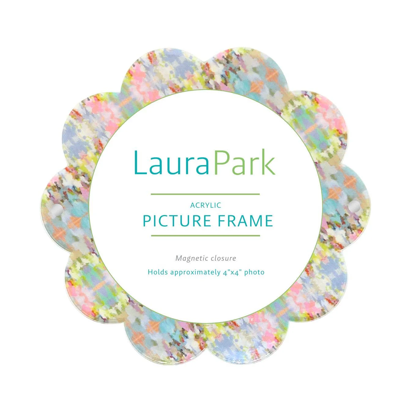 Laura Park Designs - Brooks Avenue Acrylic Round Picture Frame: One Size