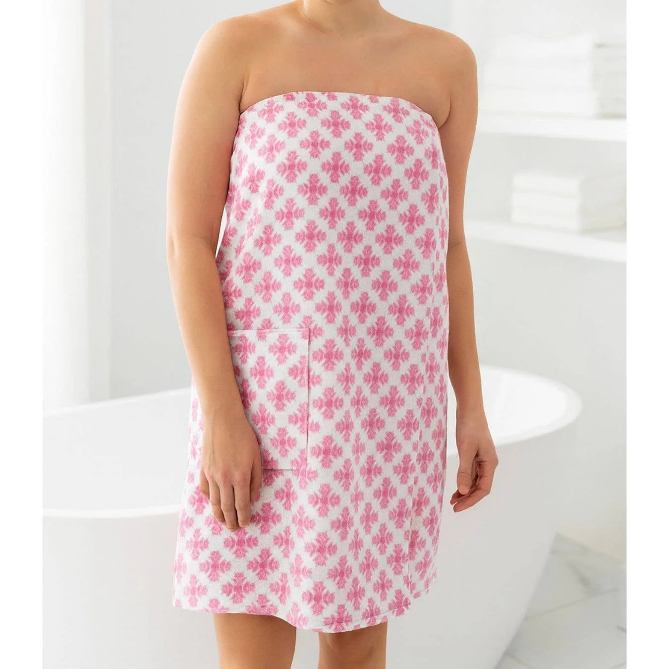 Laura Park Designs - Brushstrokes Pink Bath Wrap: One Size - Image 2