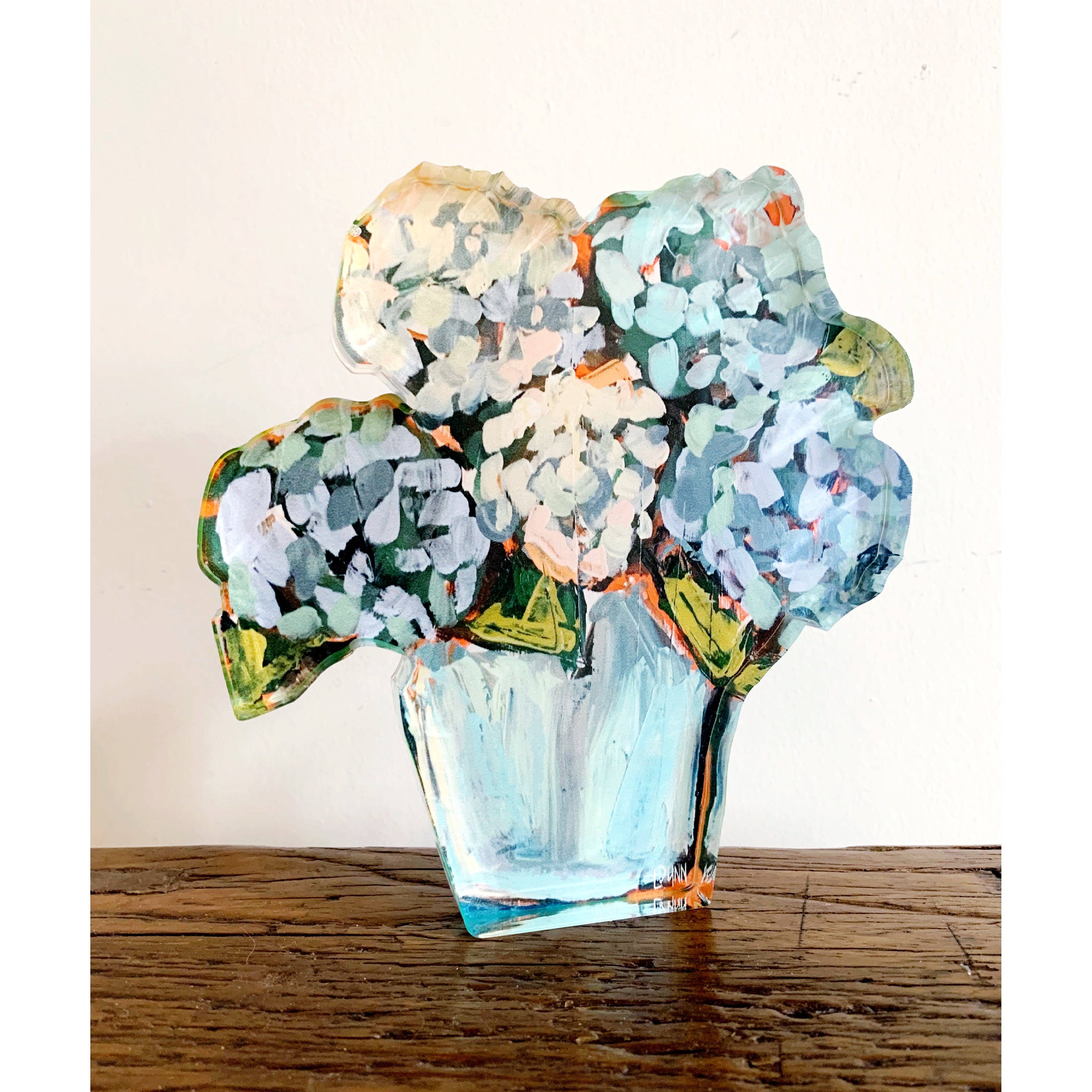 Lauren Dunn - Blue Hydrangea Acrylic Bloom Block BITTY: Bitty Block - Image 2
