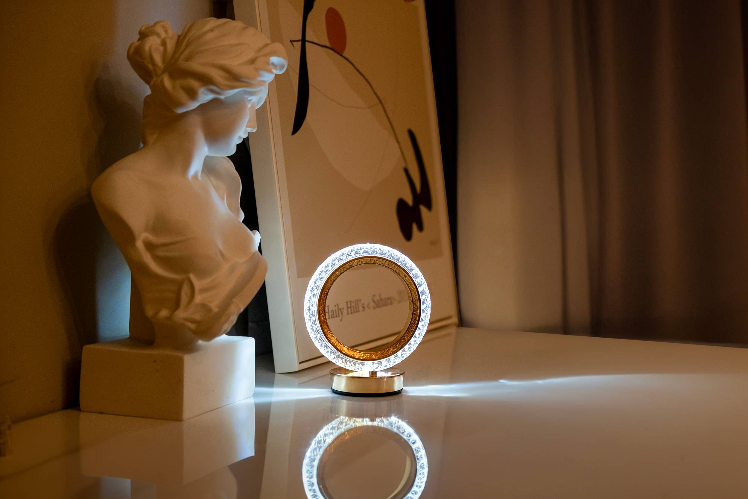 LAX Gadgets - Night Stand LED Light with Ring design- Retail Packaging - Image 3