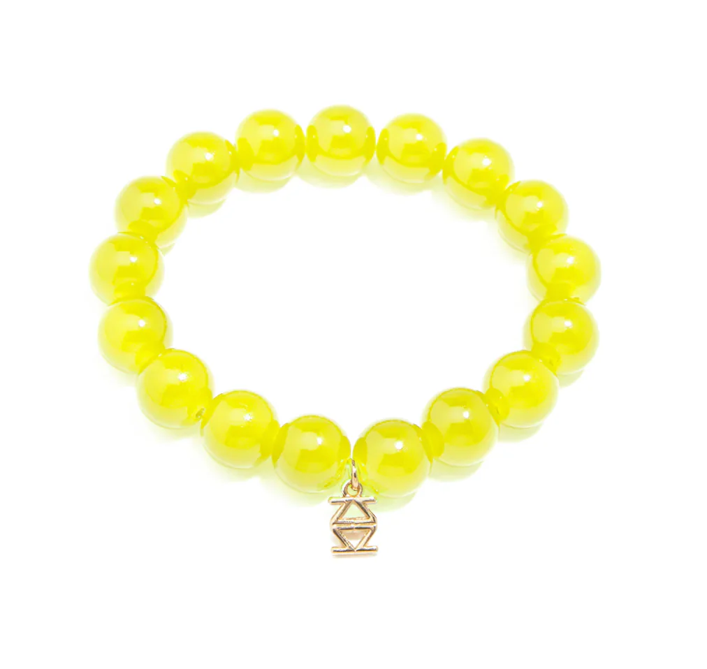 Layla Glass Bead Stretch Bracelet - Image 5