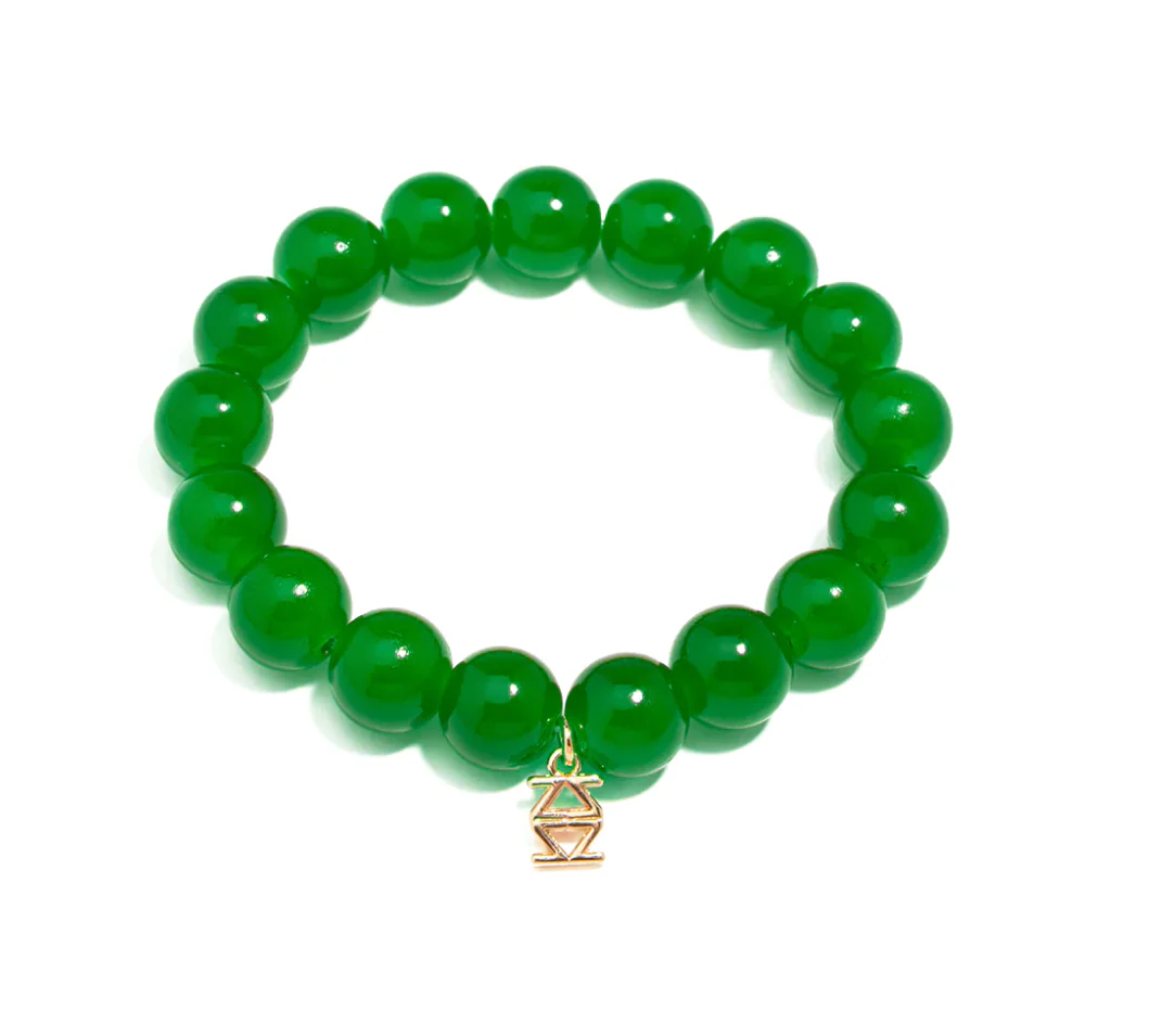 Layla Glass Bead Stretch Bracelet - Image 6