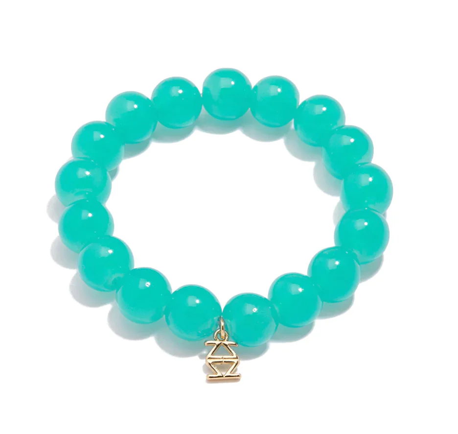 Layla Glass Bead Stretch Bracelet - Image 7