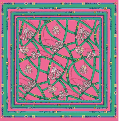 Lazy Jack Press Italian Silk Scarf - Image 4