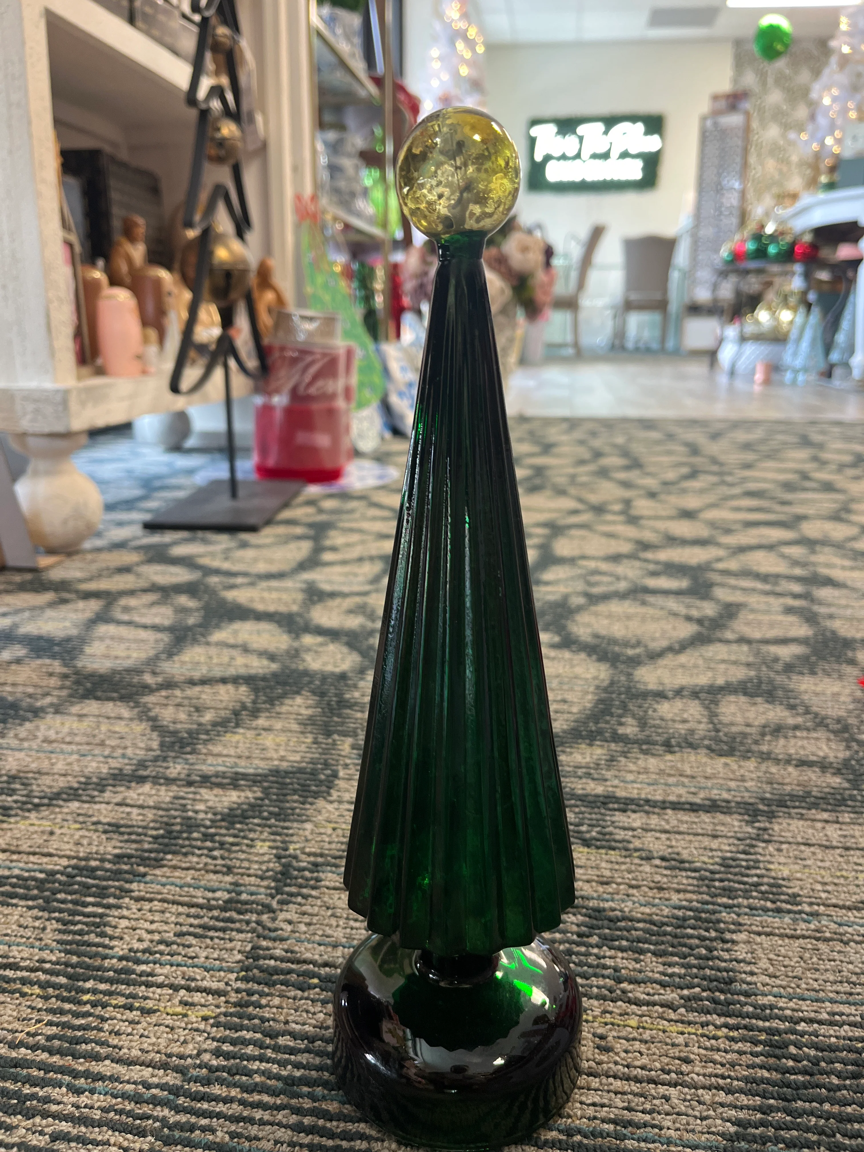 LED Tree with Globe finial on top- small