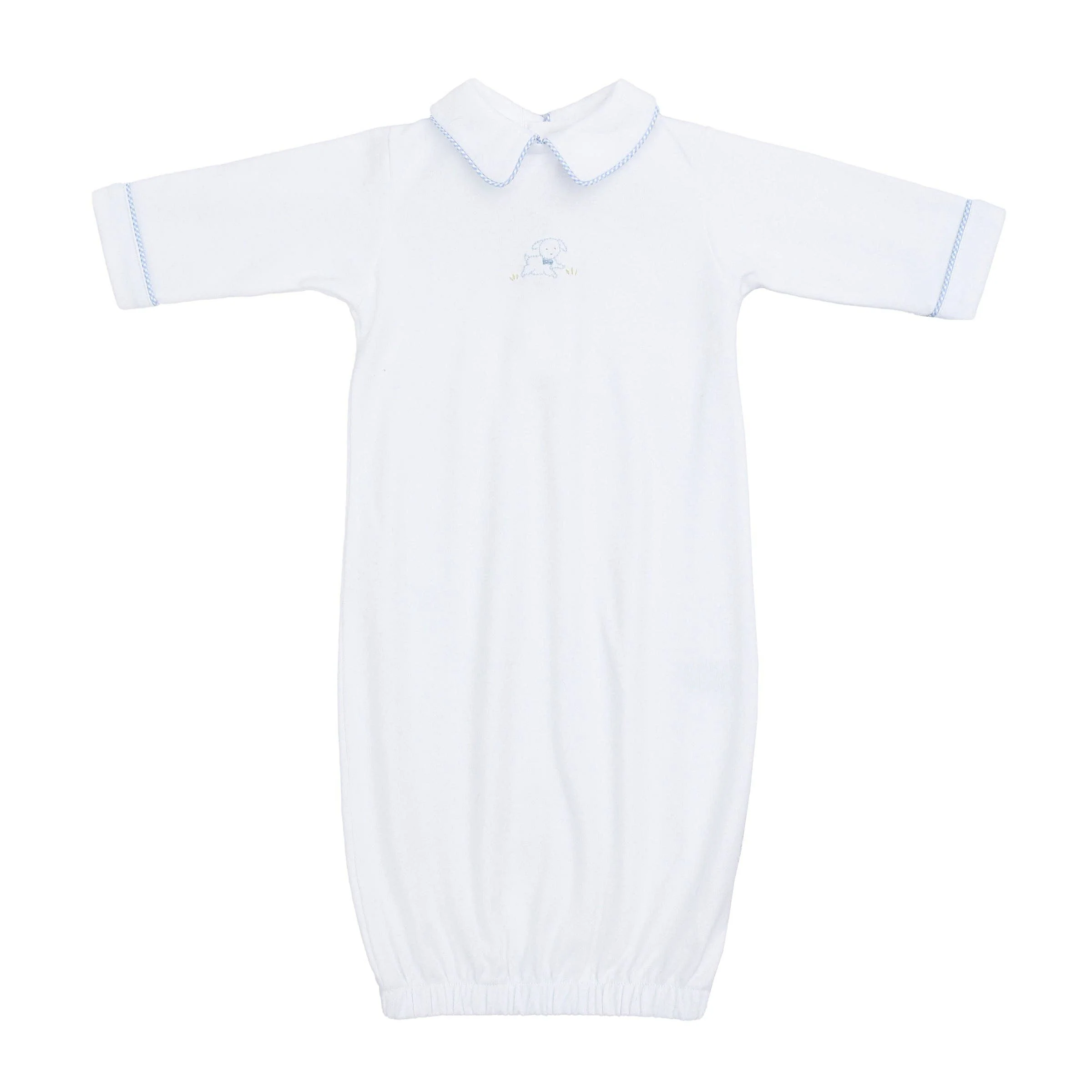 Lenora - Baby Puppy Cotton Knit Sack: Blue / 3-6M