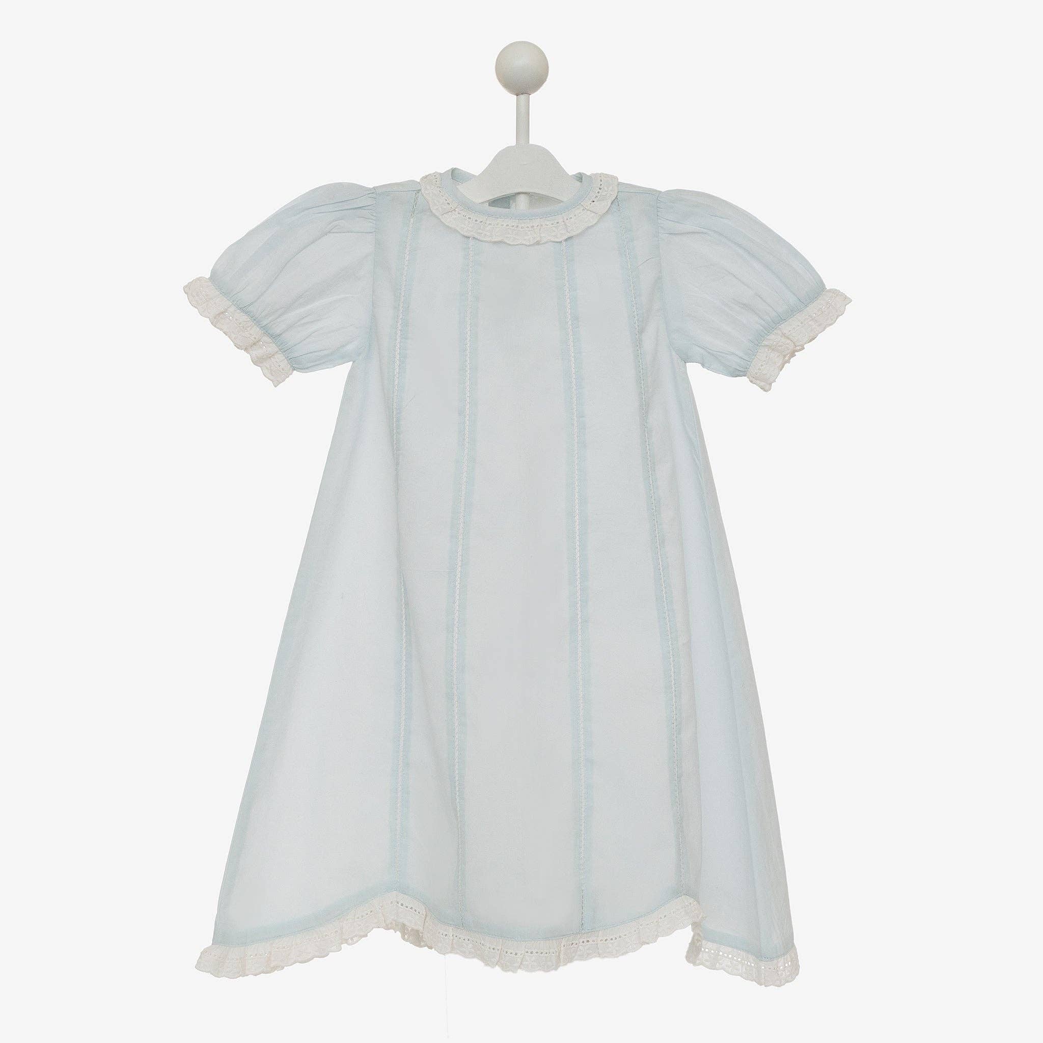Lenora - BABY SPENCER  DAYGOWN -: Blue / 0/3M