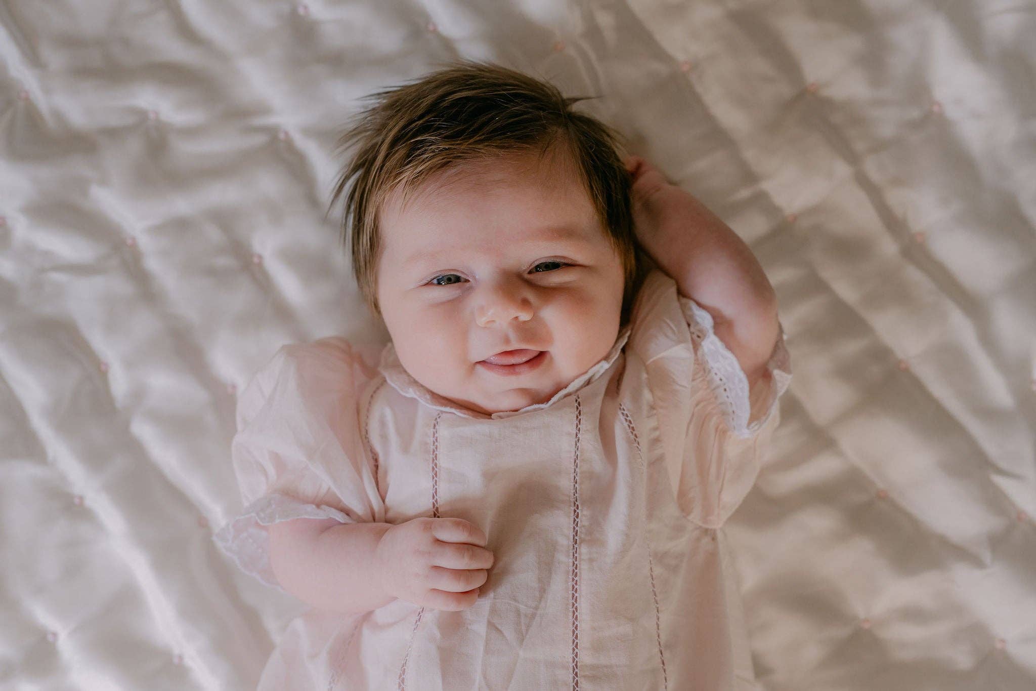 Lenora - BABY SPENCER  DAYGOWN -: Blue / 0/3M - Image 7