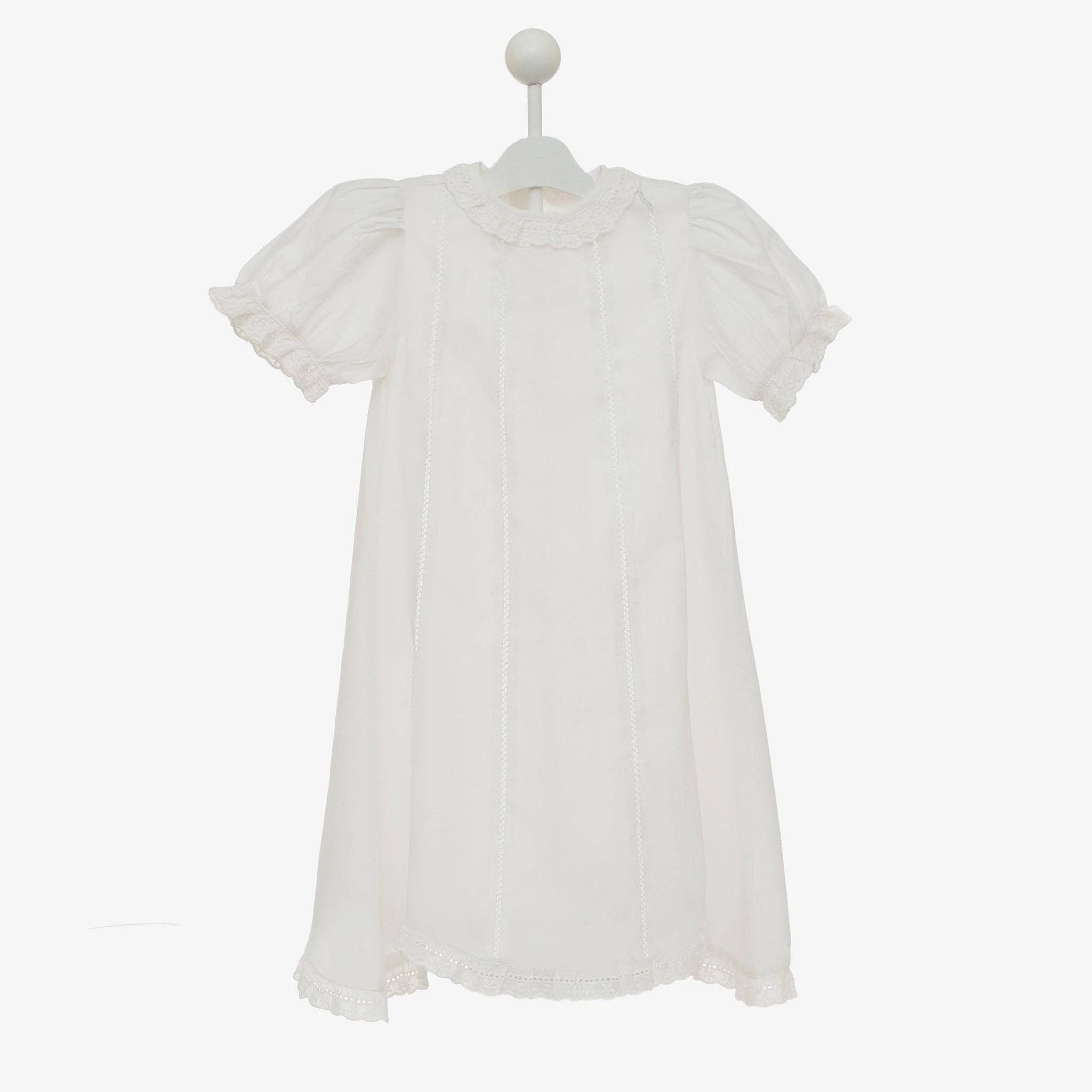 Lenora - BABY SPENCER  DAYGOWN - White / 3/6 M