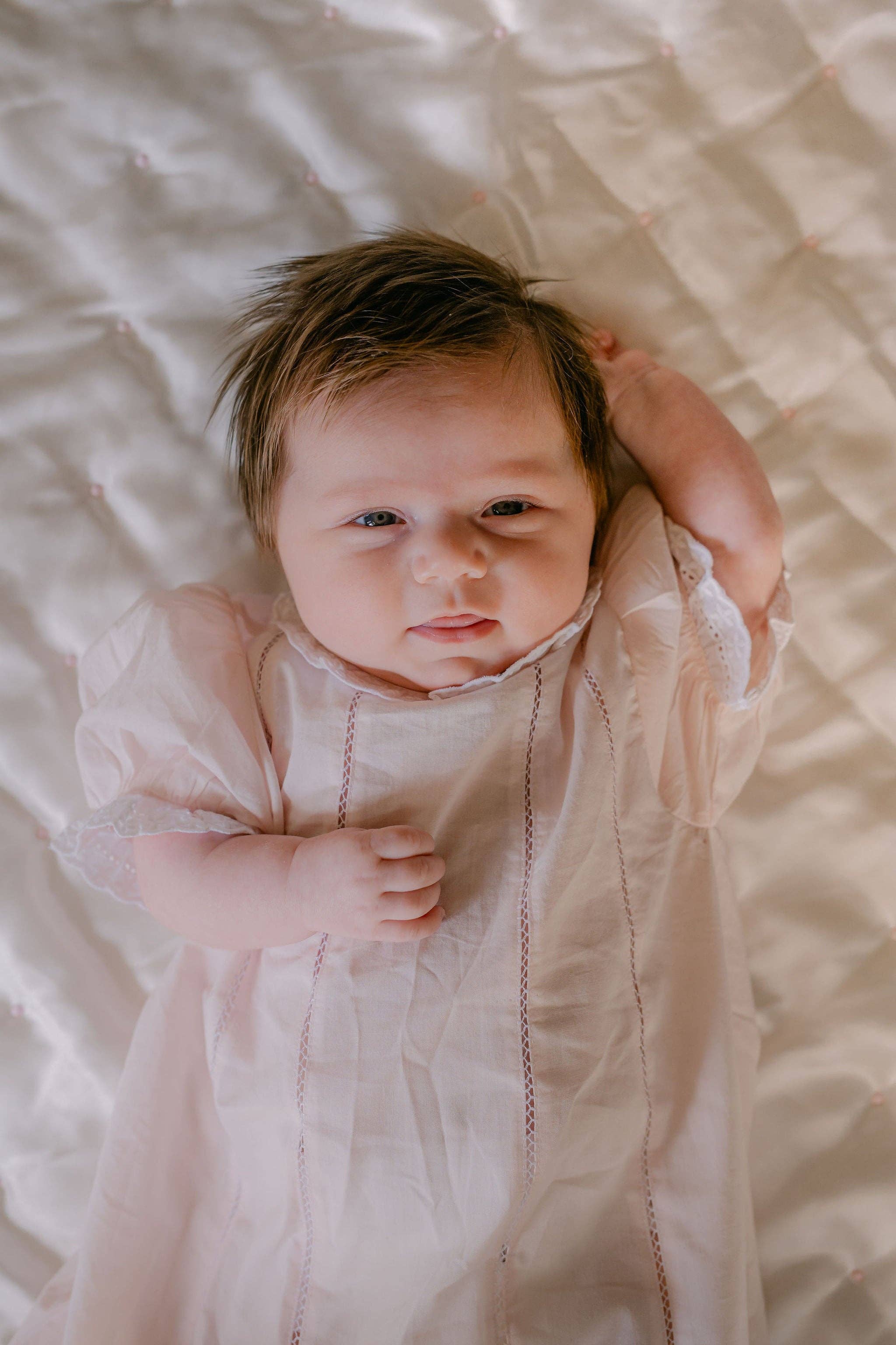 Lenora - BABY SPENCER  DAYGOWN - White / 3/6 M - Image 4