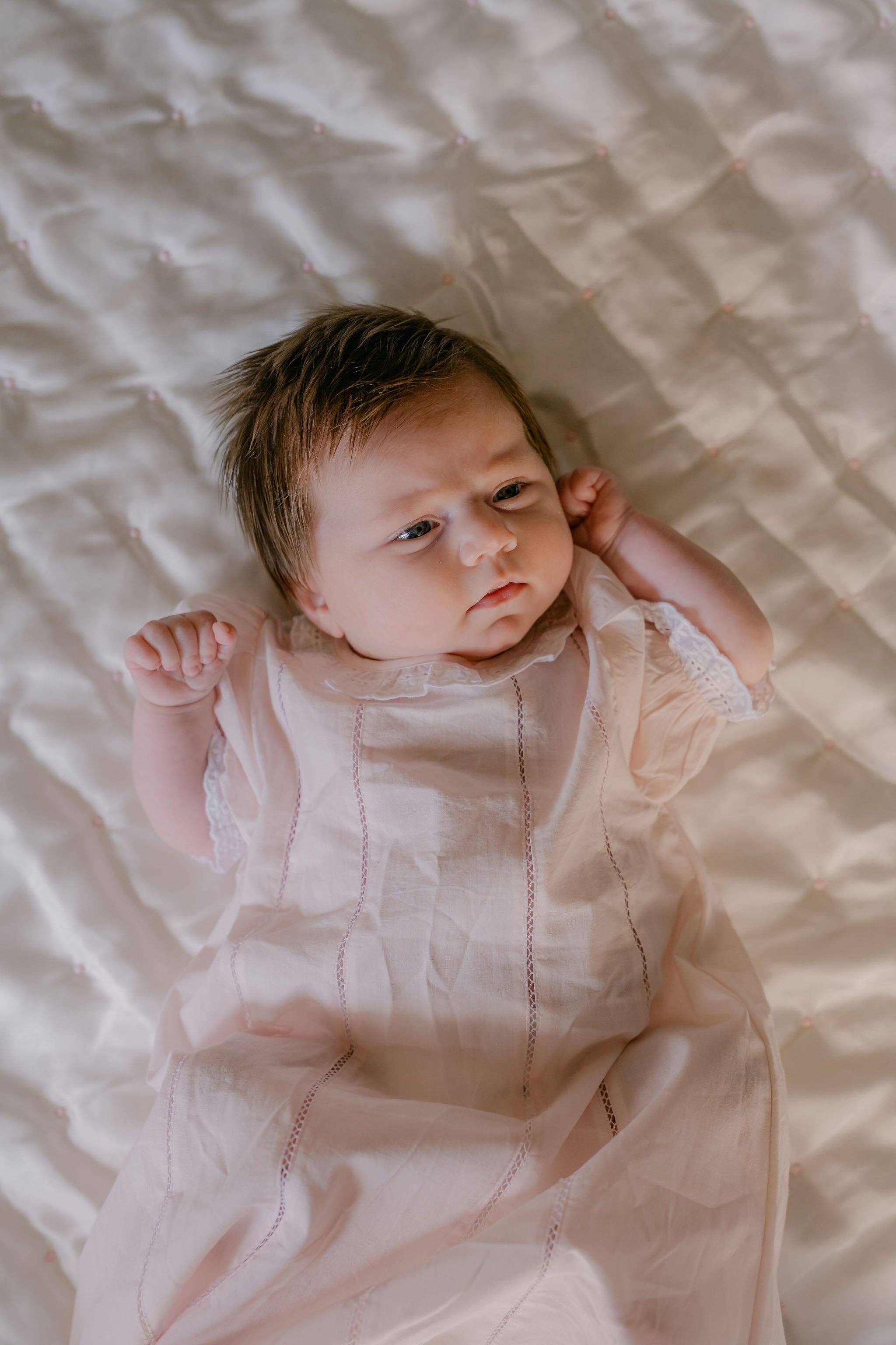 Lenora - BABY SPENCER  DAYGOWN - White / 3/6 M - Image 6