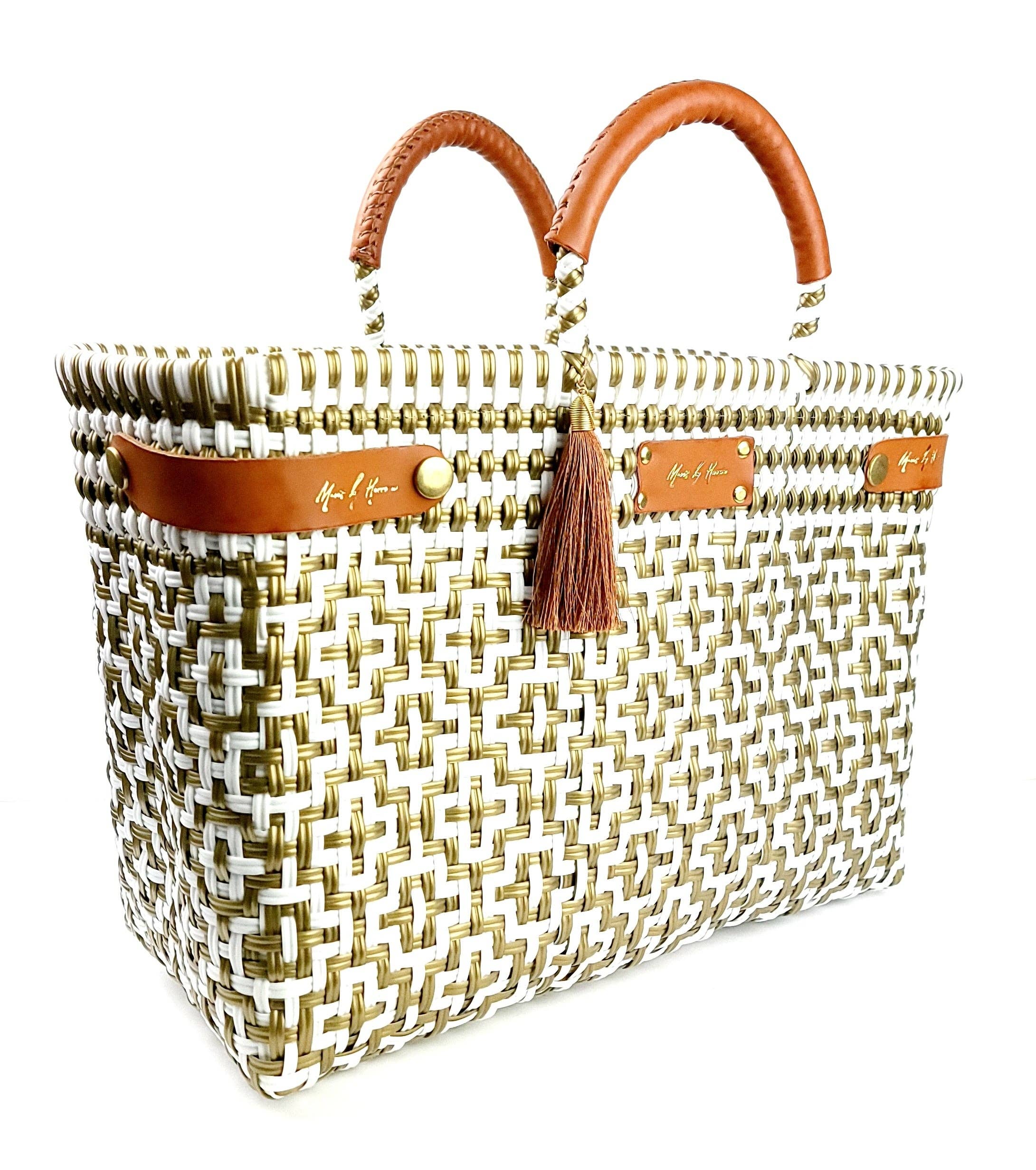 Less Pollution Convertible Handbag- White Gold - Image 2
