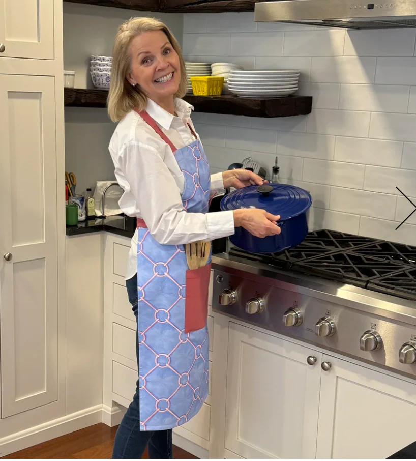 Links Apron In Aquamarine - Image 2